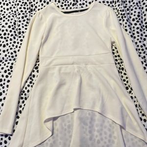 A light weight white long sleeve